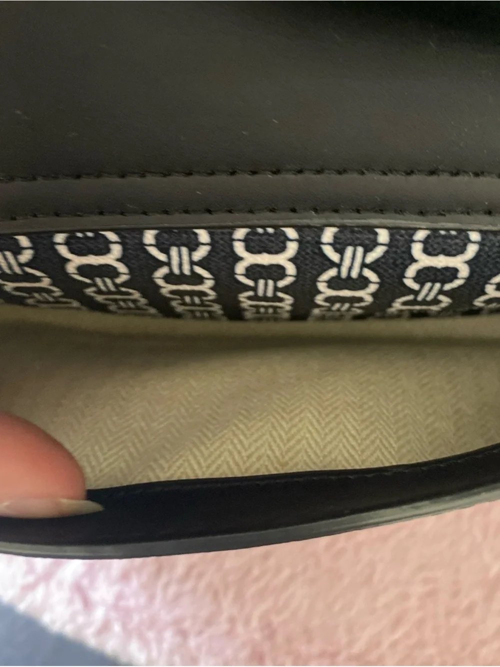 Tory Burch Gemini Links Black Logo-Accent Coated Canvas Backpack